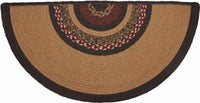 Thumbnail for Landon Jute Braided Rug Half Circle Stencil Stars 16.5