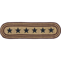 Potomac Jute Runner Stencil Stars 13x48 VHC Brands - The Fox Decor