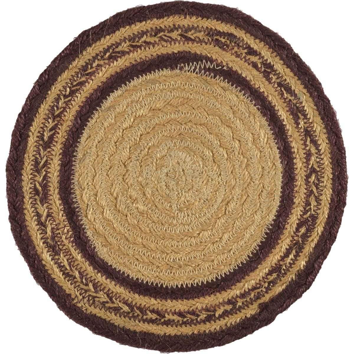 Potomac Jute Trivet Stencil Star 8" VHC Brands - The Fox Decor