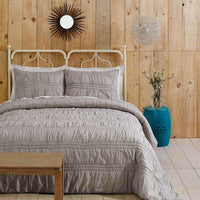 Thumbnail for Natasha Chateau Grey Twin Set; Quilt 68Wx86L-1 Sham 21x27 VHC Brands online