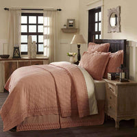 Adelia Apricot King Quilt 105Wx95L VHC Brands - The Fox Decor
