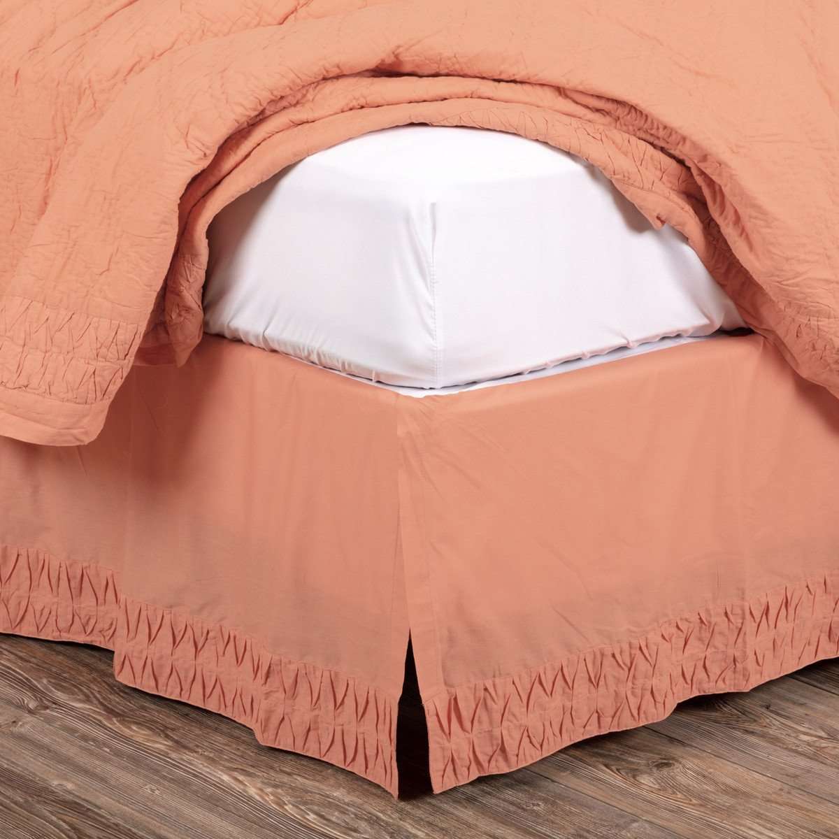 Adelia Apricot Bed Skirts VHC Brands - The Fox Decor