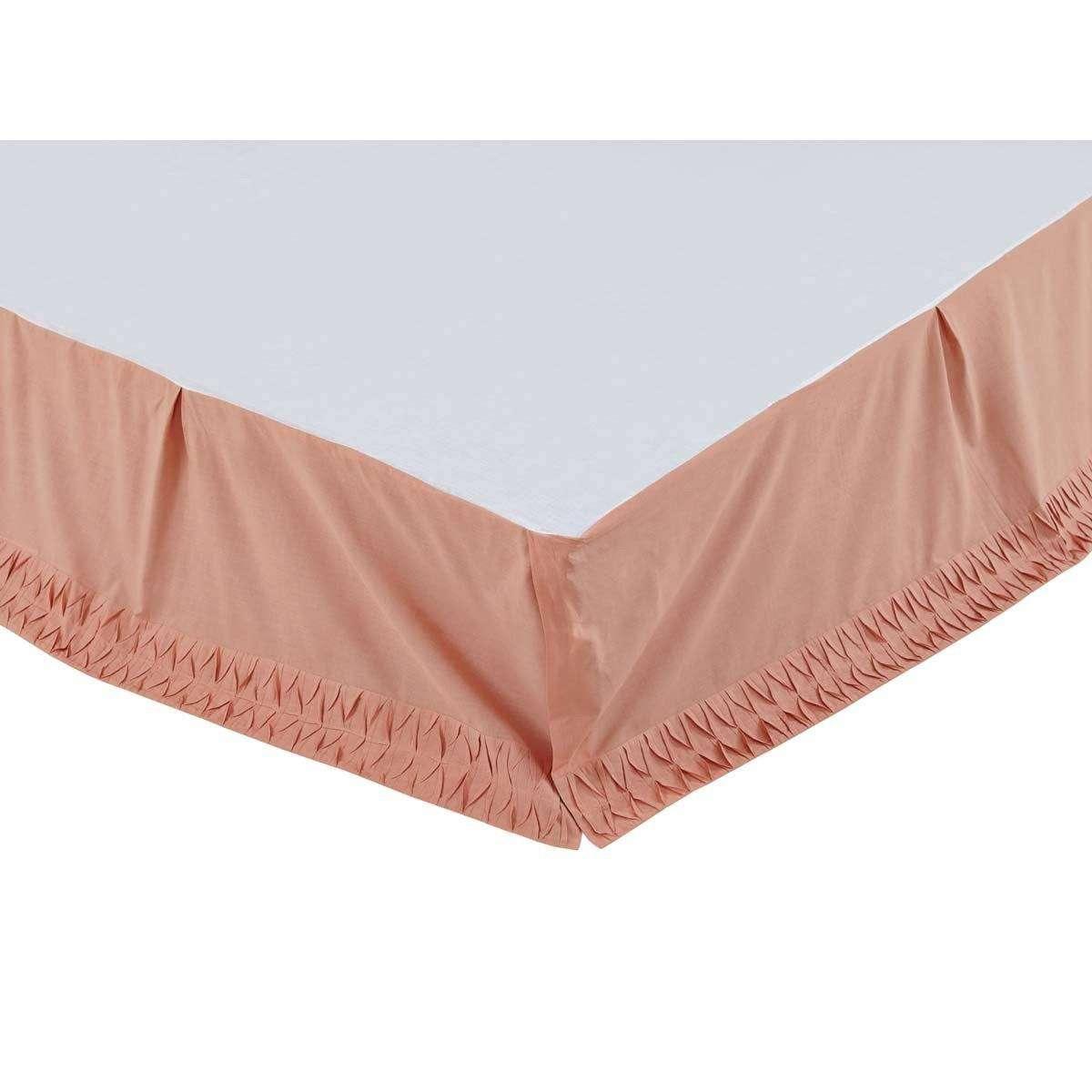 Adelia Apricot Bed Skirts VHC Brands - The Fox Decor