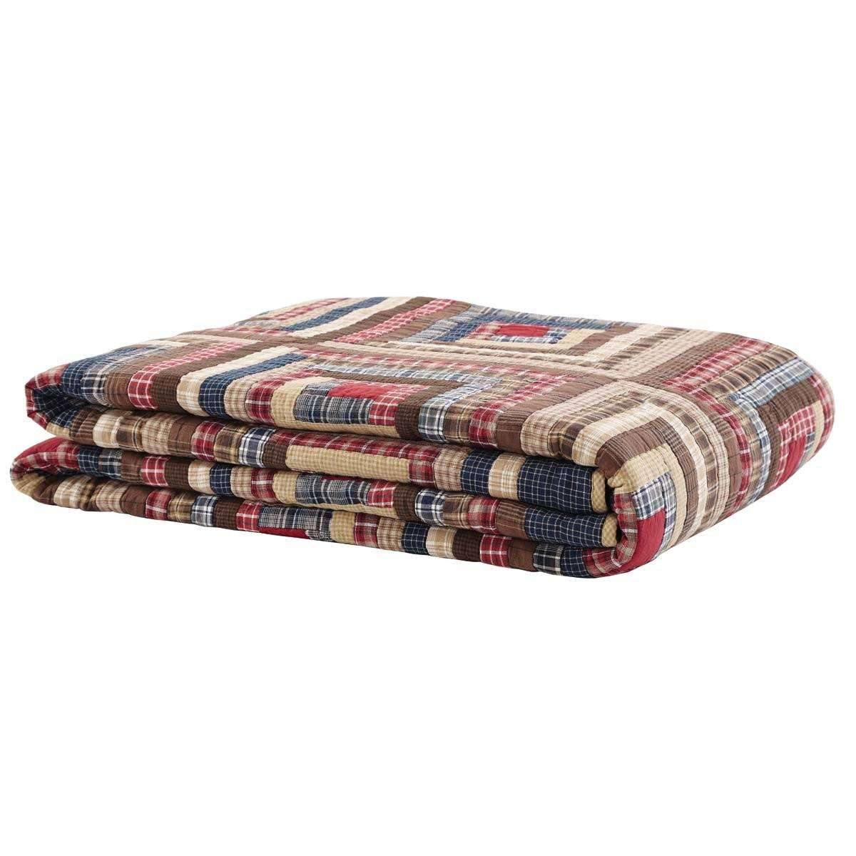 Braxton King Quilt 110Wx97L VHC Brands folded