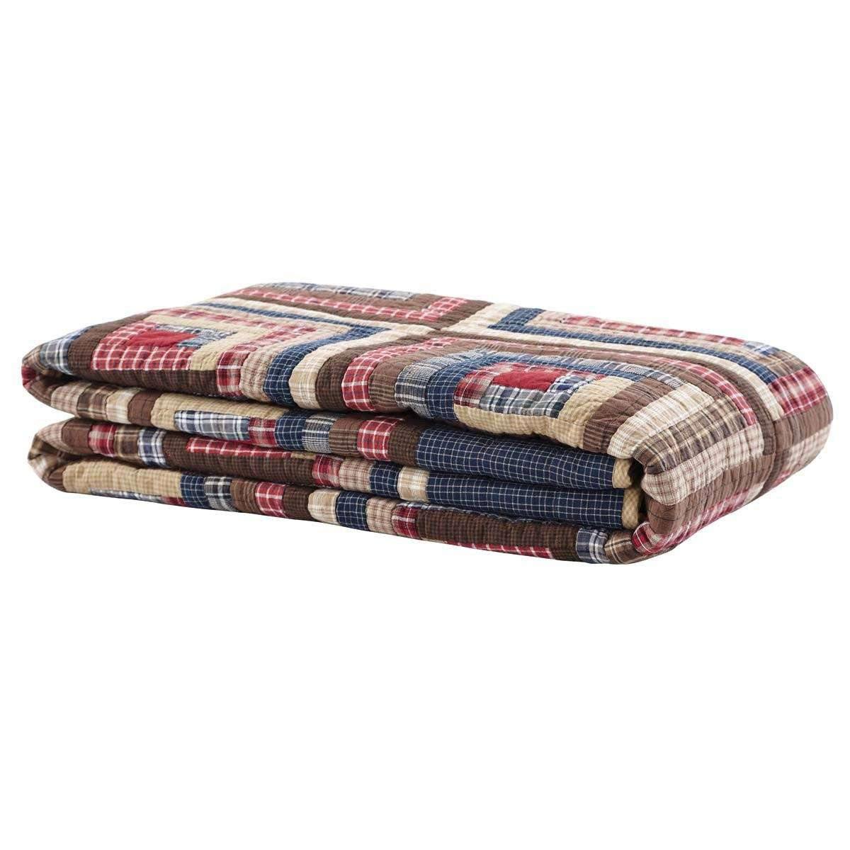 Braxton Twin Quilt 70Wx90L VHC Brands folded