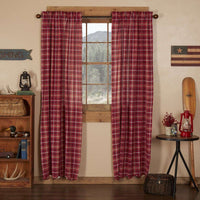 Thumbnail for Braxton Scalloped Panel Country Style Curtain Set of 2 84