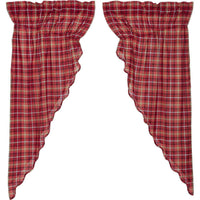 Thumbnail for Braxton Scalloped Prairie Short Panel Curtain Set of 2 63x36x18 VHC Brands online