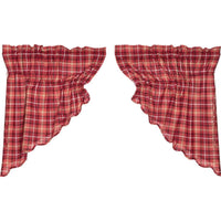 Thumbnail for Braxton Scalloped Prairie Swag Curtain Set of 2 36x36x18 VHC Brands - The Fox Decor