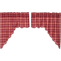 Thumbnail for Braxton Scalloped Swag Curtain Set of 2 36x36x16 - The Fox Decor