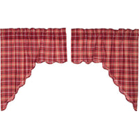 Thumbnail for Braxton Scalloped Swag Curtain Set of 2 36x36x16 - The Fox Decor