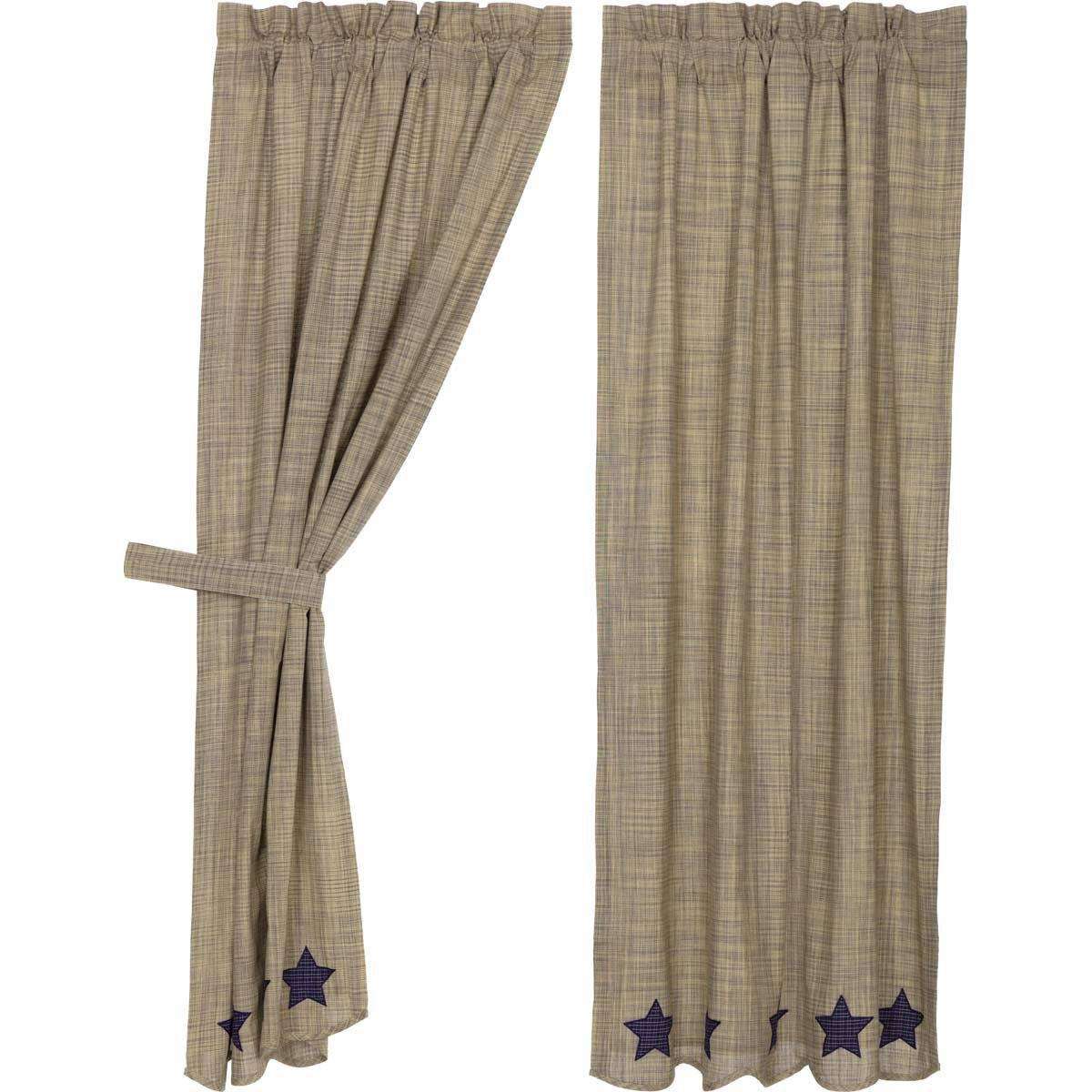 Vincent Scalloped Short Panel Curtain Set of 2 63