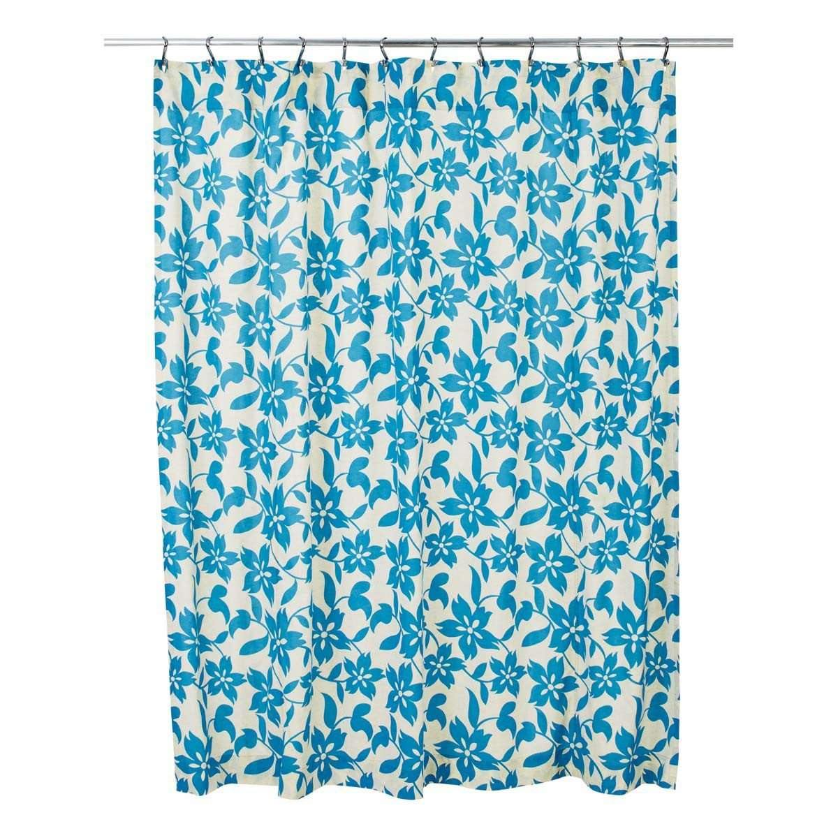 Briar Azure Shower Curtain 72