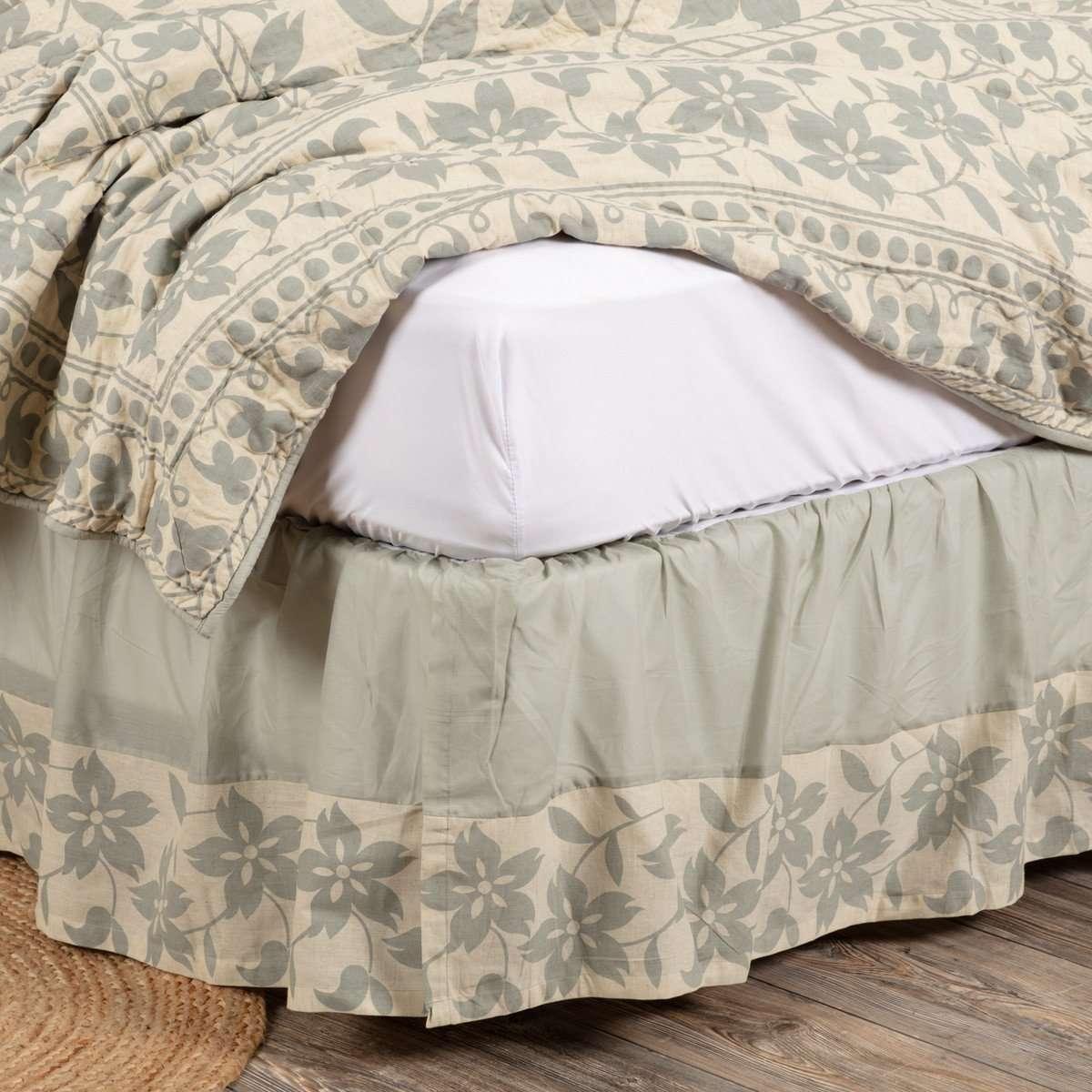 Briar Sage King Bed Skirts VHC Brands - The Fox Decor