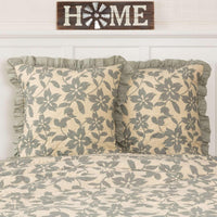 Briar Sage Quilted Euro Sham 26x26 VHC Brands - The Fox Decor