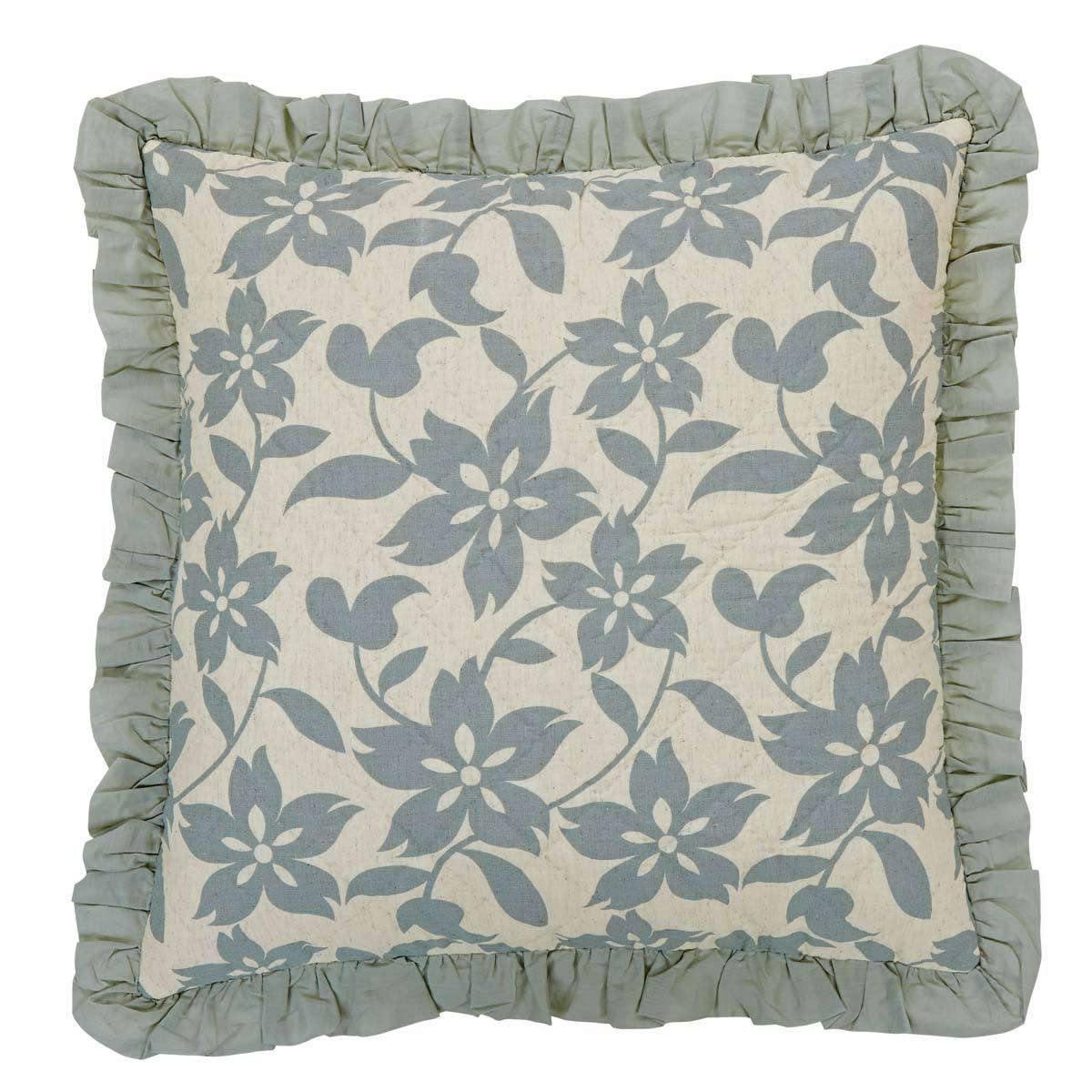 Briar Sage Quilted Euro Sham 26x26 VHC Brands - The Fox Decor