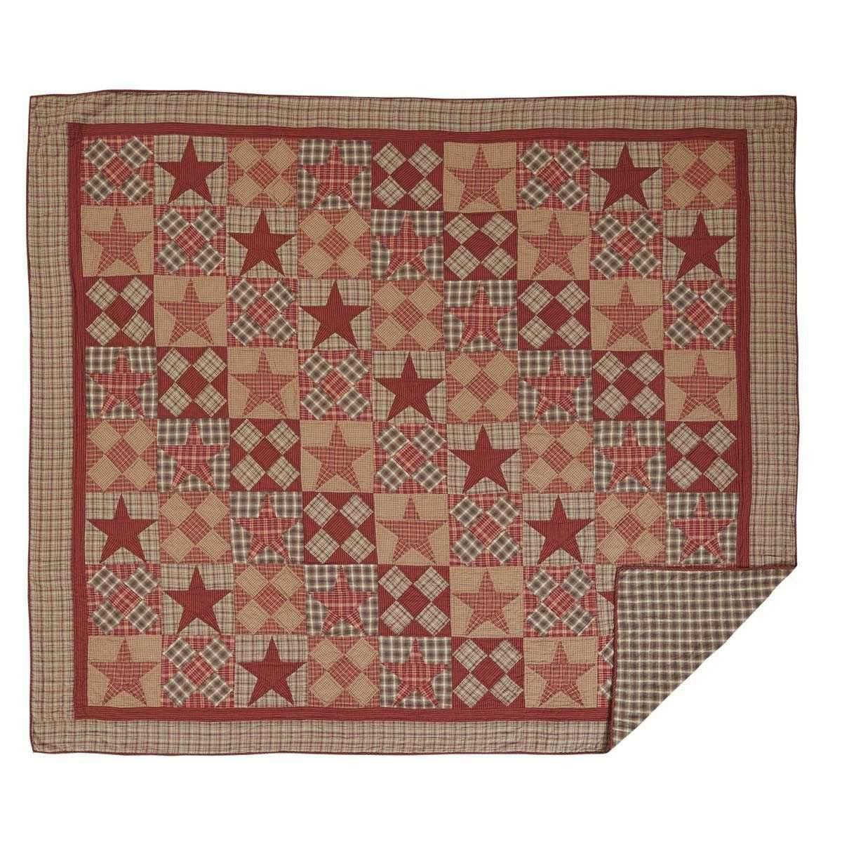 Dawson Star King Quilt 110Wx97L VHC Brands full