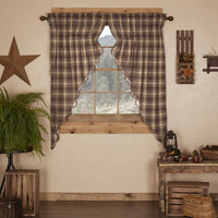 Thumbnail for Dawson Star Scalloped Prairie Short Panel Curtain Curtain Set of 2 63x36x18 - The Fox Decor