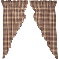 Thumbnail for Dawson Star Scalloped Prairie Short Panel Curtain Curtain Set of 2 63x36x18 - The Fox Decor