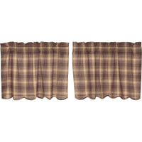 Thumbnail for Dawson Star Scalloped Tier Curtain Set of 2 L24xW36 - The Fox Decor