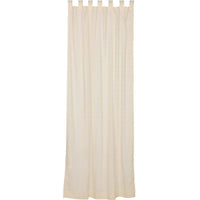 Willow Creme Tab Top Panel Curtain 96x50 - The Fox Decor