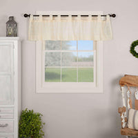 Thumbnail for Willow Creme Tab Top Valance 16x72