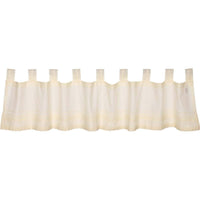 Thumbnail for Jasmine Creme Tab Top Valance Curtain 16x72 - The Fox Decor
