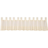 Jasmine Creme Tab Top Valance Curtain 16x90 - The Fox Decor