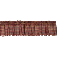 Thumbnail for Parker Scalloped Valance Curtain Burgundy VHC Brands - The Fox Decor