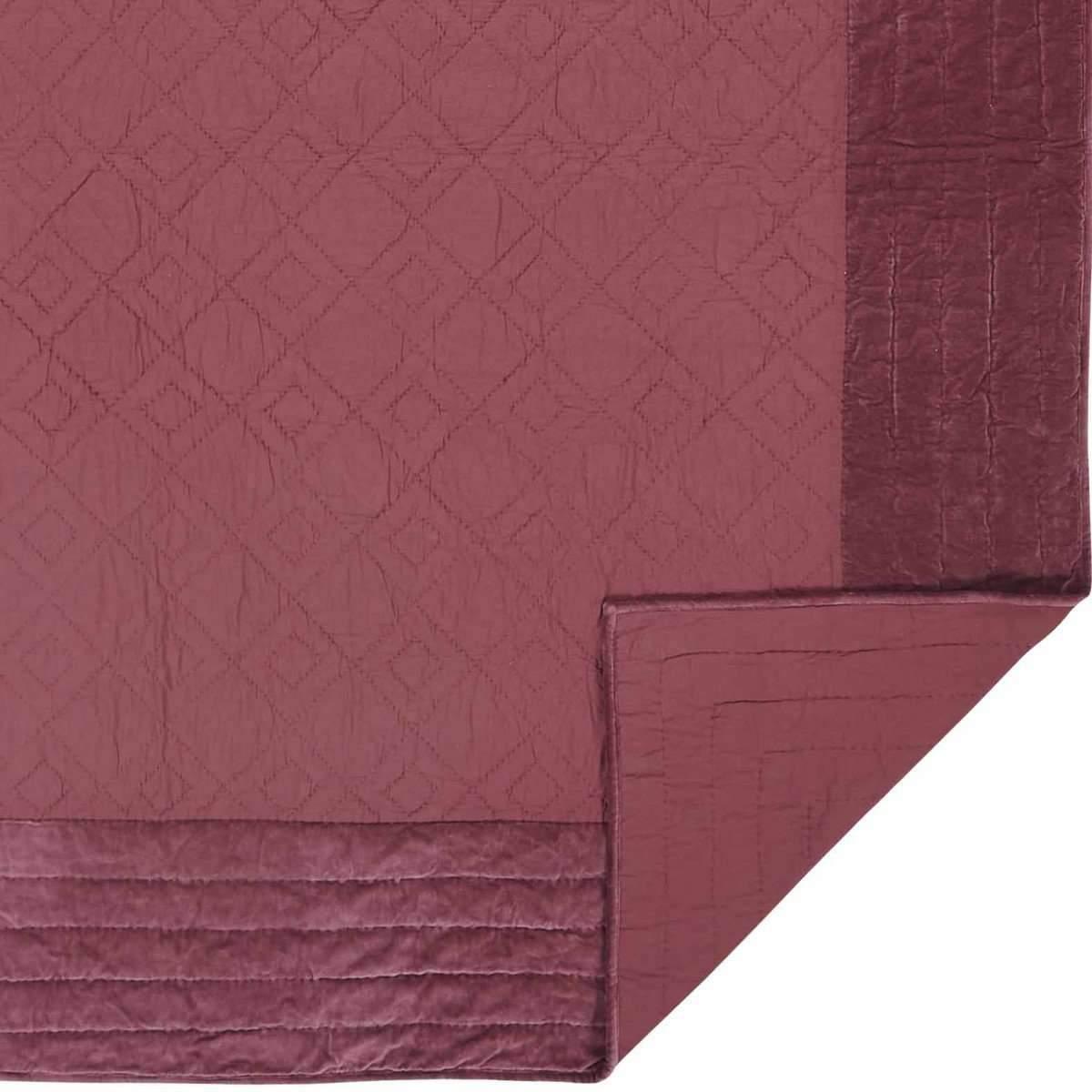 Eleanor Mauve Queen Quilt 90Wx90L VHC Brands zoom