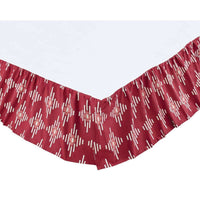Thumbnail for Paloma Crimson Bed Skirts Crimson, Parchment VHC Brands - The Fox Decor