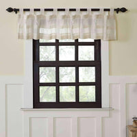 Thumbnail for Quinn Creme Tab Top Valance 16x90