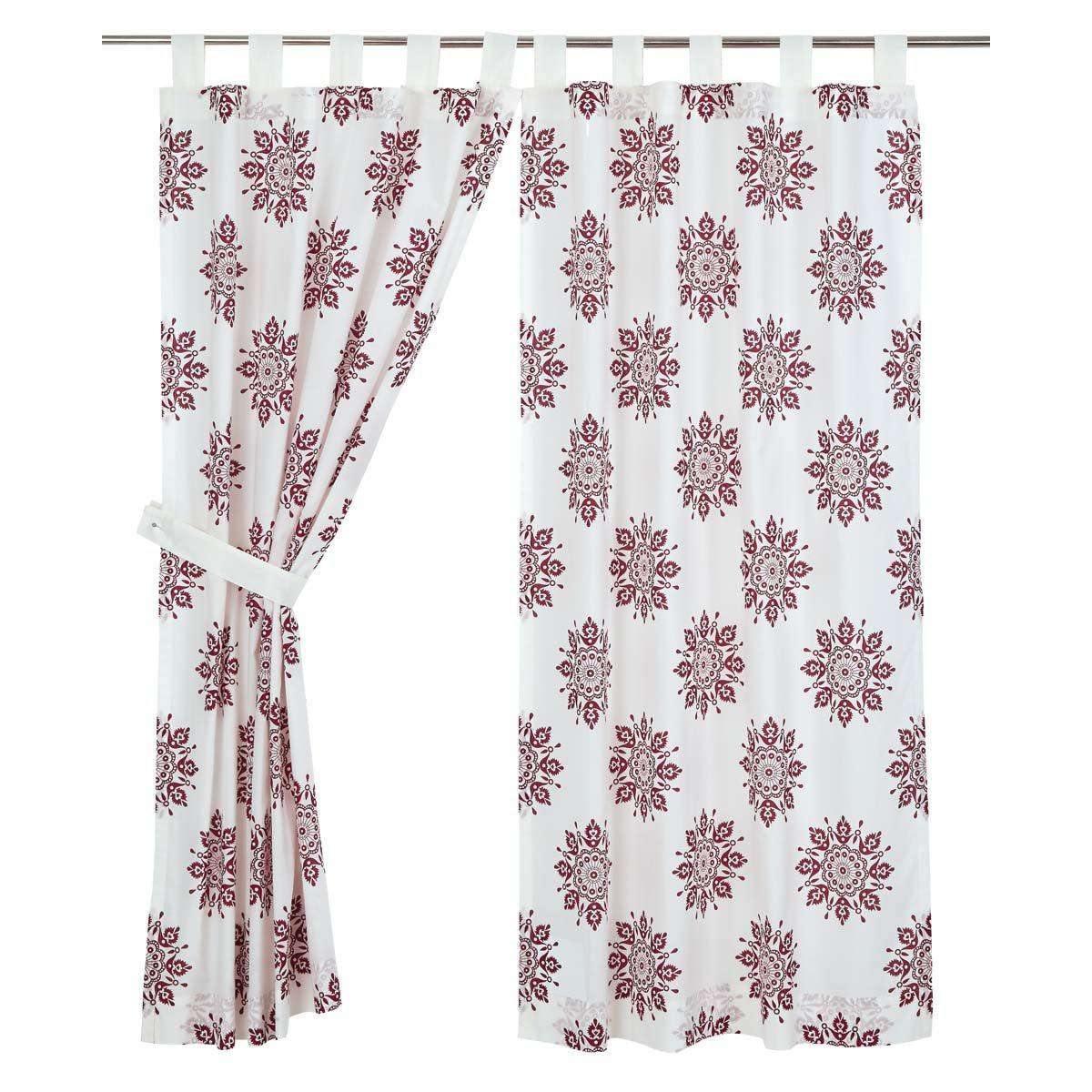 Mariposa Fuchsia Short Panel Curtain Set of 2 63x36 - The Fox Decor
