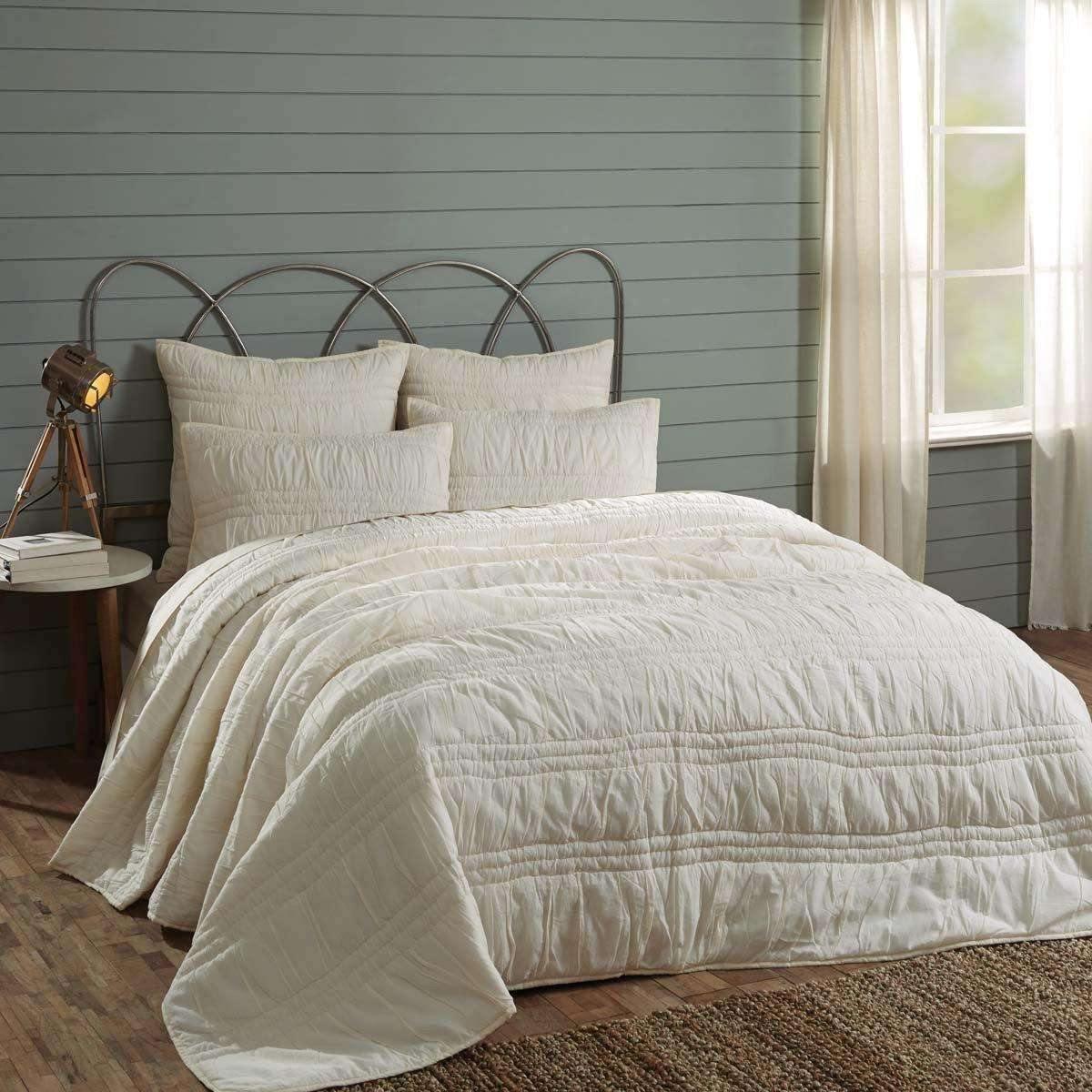 Natasha Pearl White Twin Set; Quilt 68Wx86L-1 Sham 21x27 VHC Brands buy now