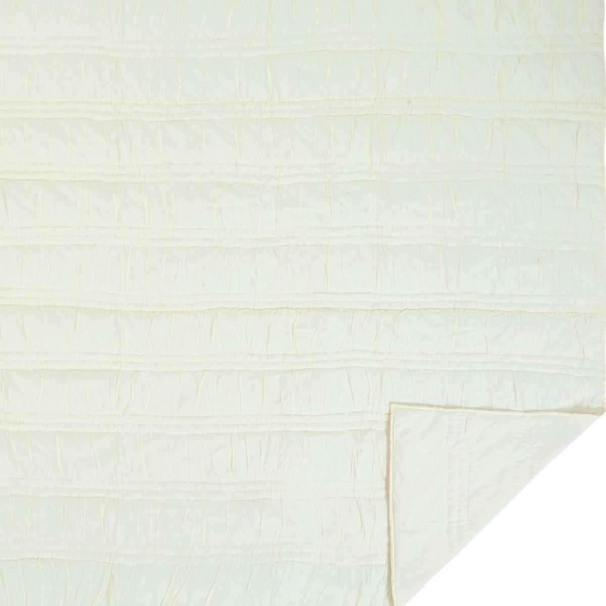 Natasha Pearl White Twin Set; Quilt 68Wx86L full