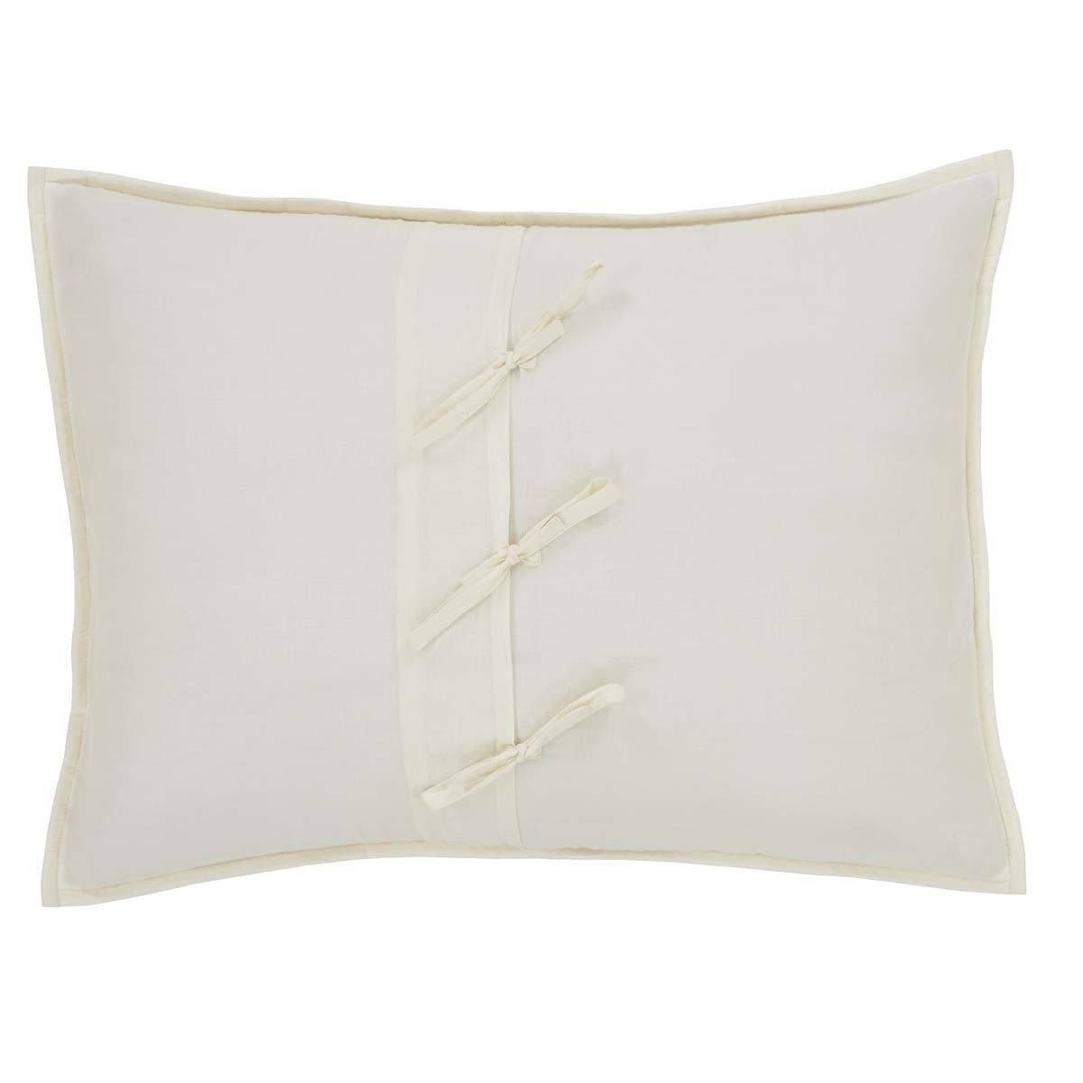 Natasha Pearl White 1 Sham 21x27 VHC Brands back