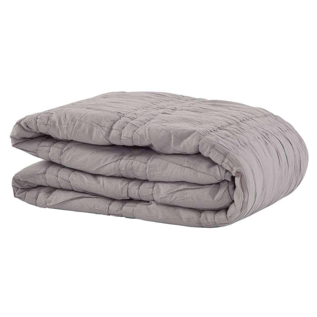 Natasha Urban Grey Twin Set; Quilt 68Wx86L-1 Sham 21x27 VHC Brands - The Fox Decor