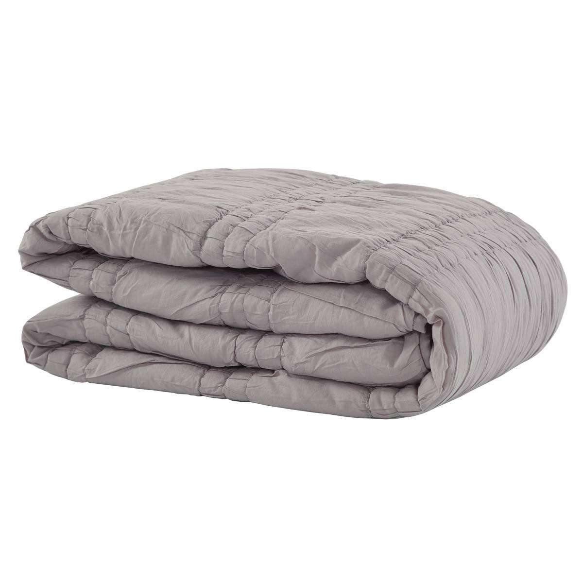 Natasha Urban Grey Twin quilt folded