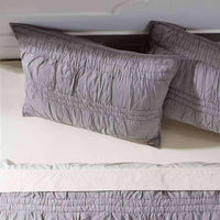 Natasha Urban Grey Twin Set; Quilt 68Wx86L-1 Sham 21x27 VHC Brands - The Fox Decor