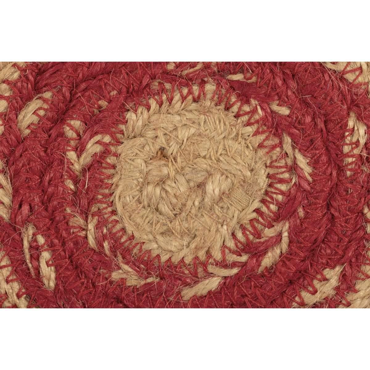 Cunningham Jute Braided Coaster Set of 6 VHC Brands - The Fox Decor