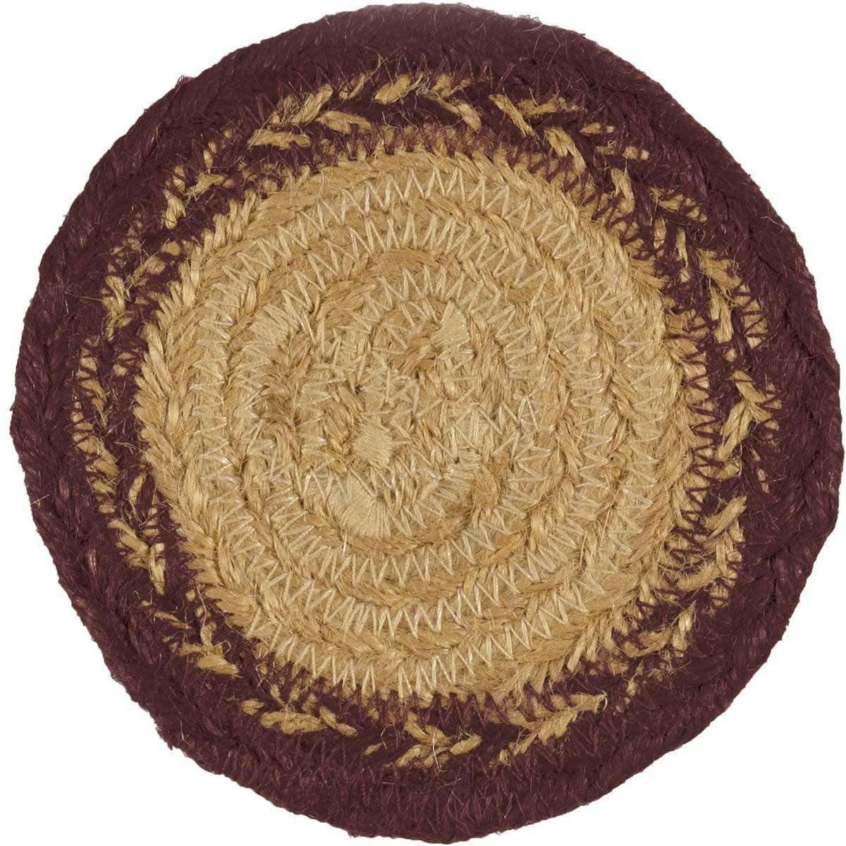 Potomac Jute Coaster Stencil Star Set of 6 VHC Brands - The Fox Decor