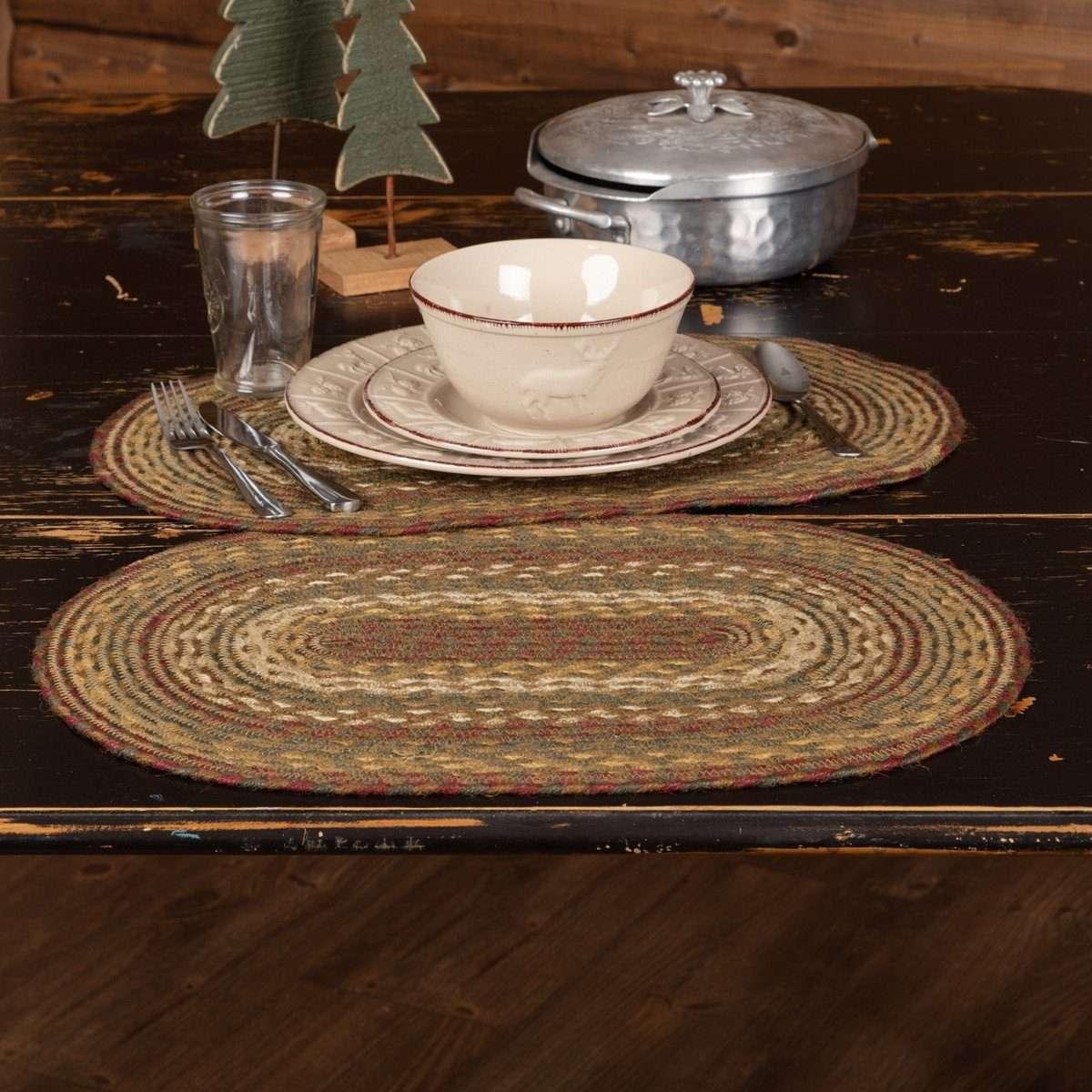 Tea Cabin Jute Braided Placemat Set of 6 - The Fox Decor