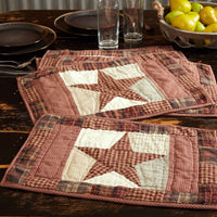 Thumbnail for Abilene Star Quilted Cotton Placemat Set of 6 - The Fox Decor