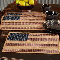 Thumbnail for Patriotic Patch Placemat Quilted Set of 6 VHC Brands - The Fox Decor