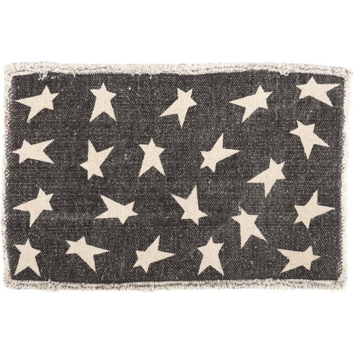 Black Primitive Star Placemat Set of 6 VHC Brands - The Fox Decor