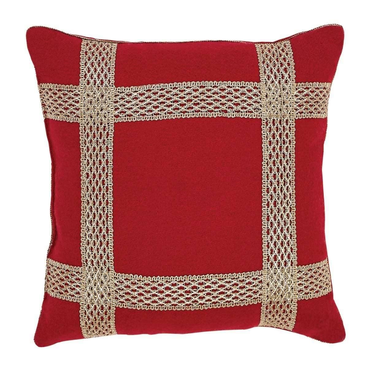 Revelry Trim Pillow 12x12 - The Fox Decor