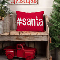 Thumbnail for #Santa Pillow 14x18