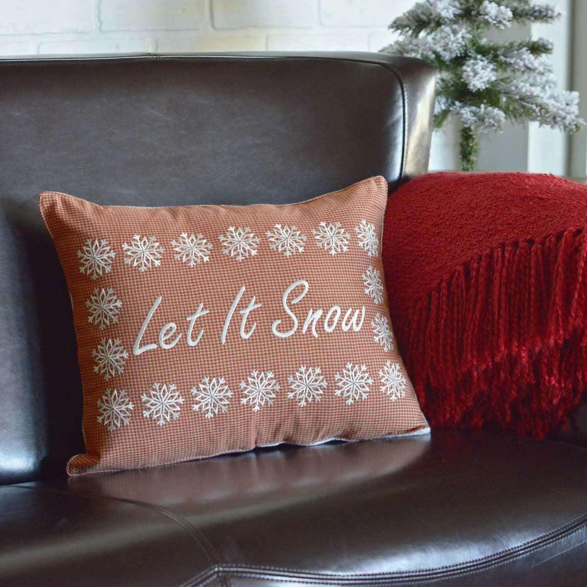 Let It Snow Pillow 14x18 - The Fox Decor