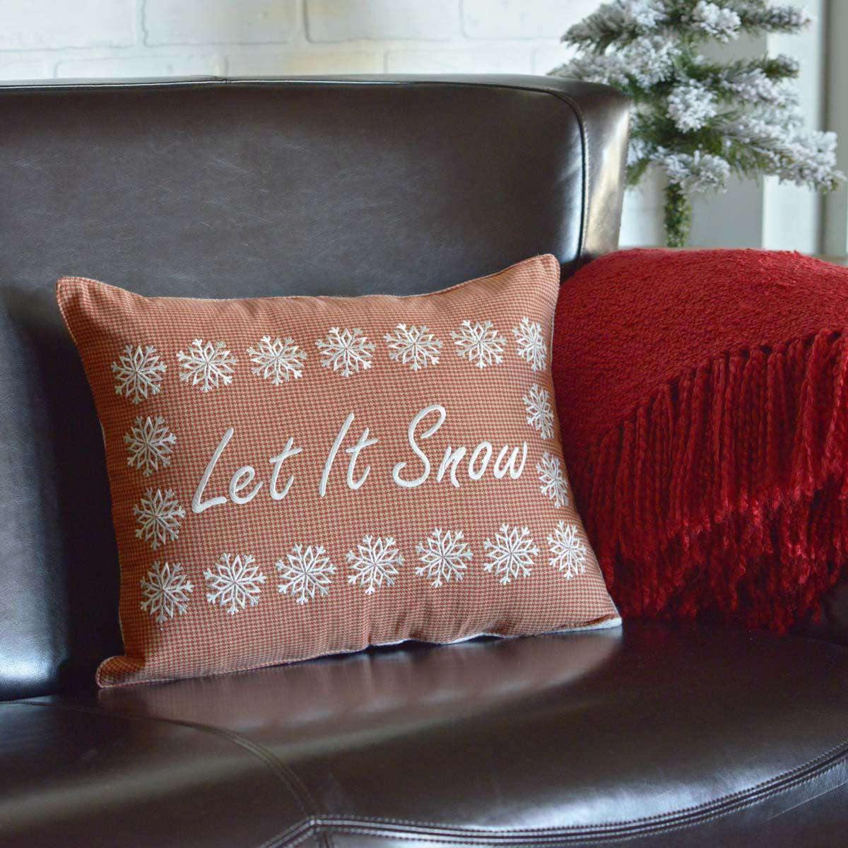 Let It Snow Pillow 14x18