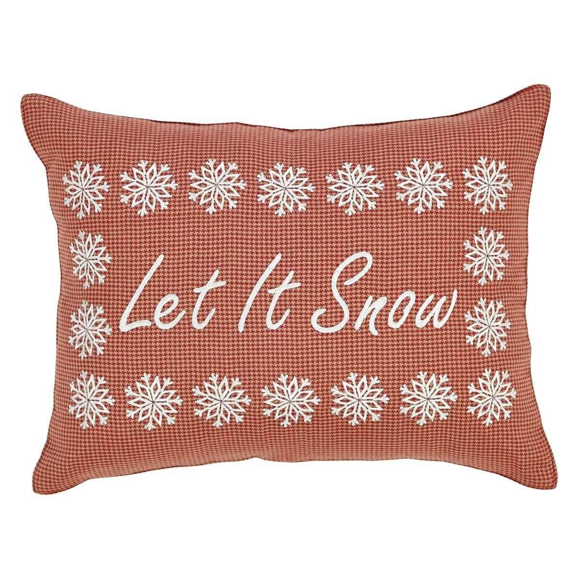 Let It Snow Pillow 14x18 - The Fox Decor