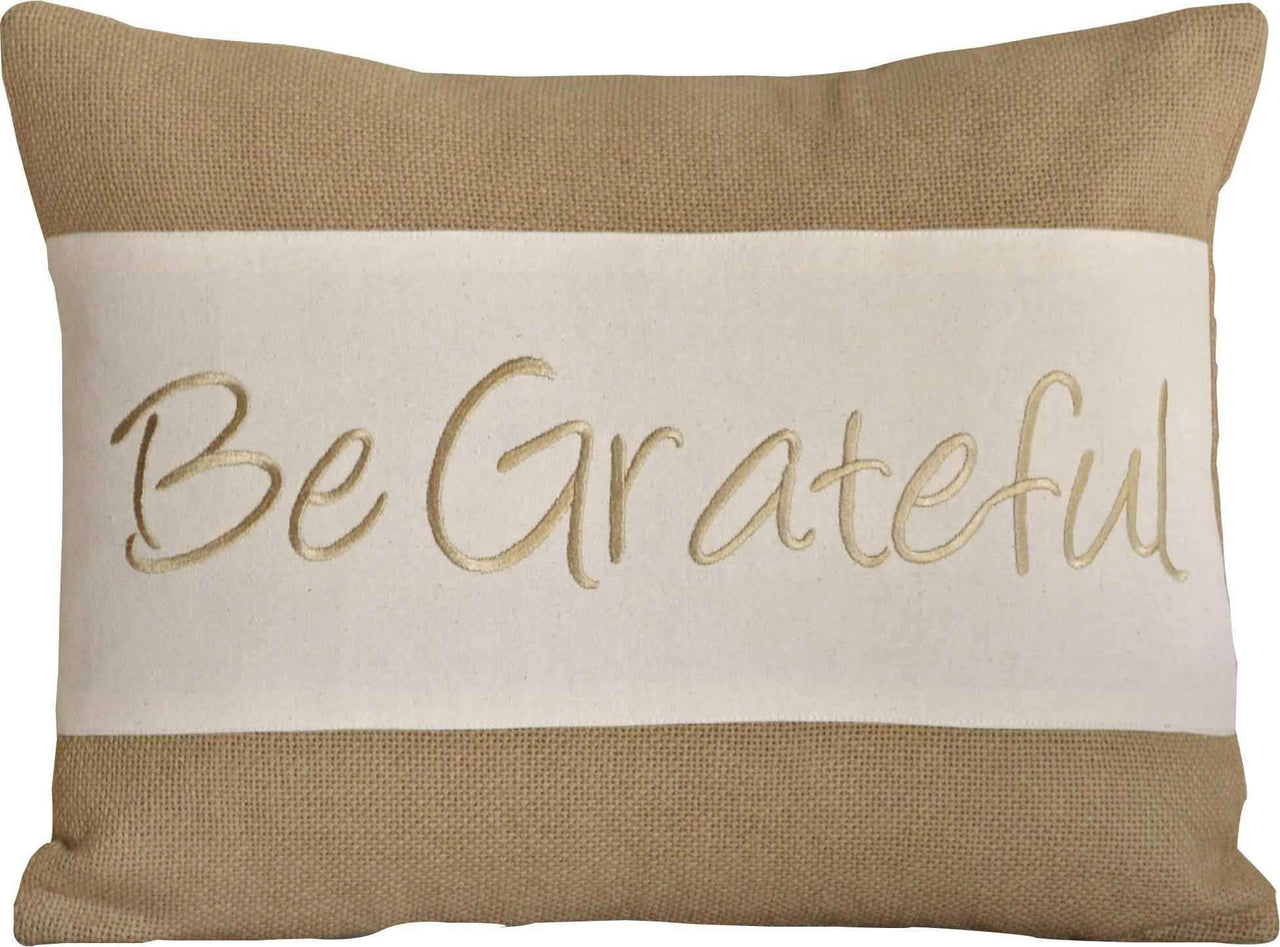 Be Grateful Pillow 14x18 - The Fox Decor